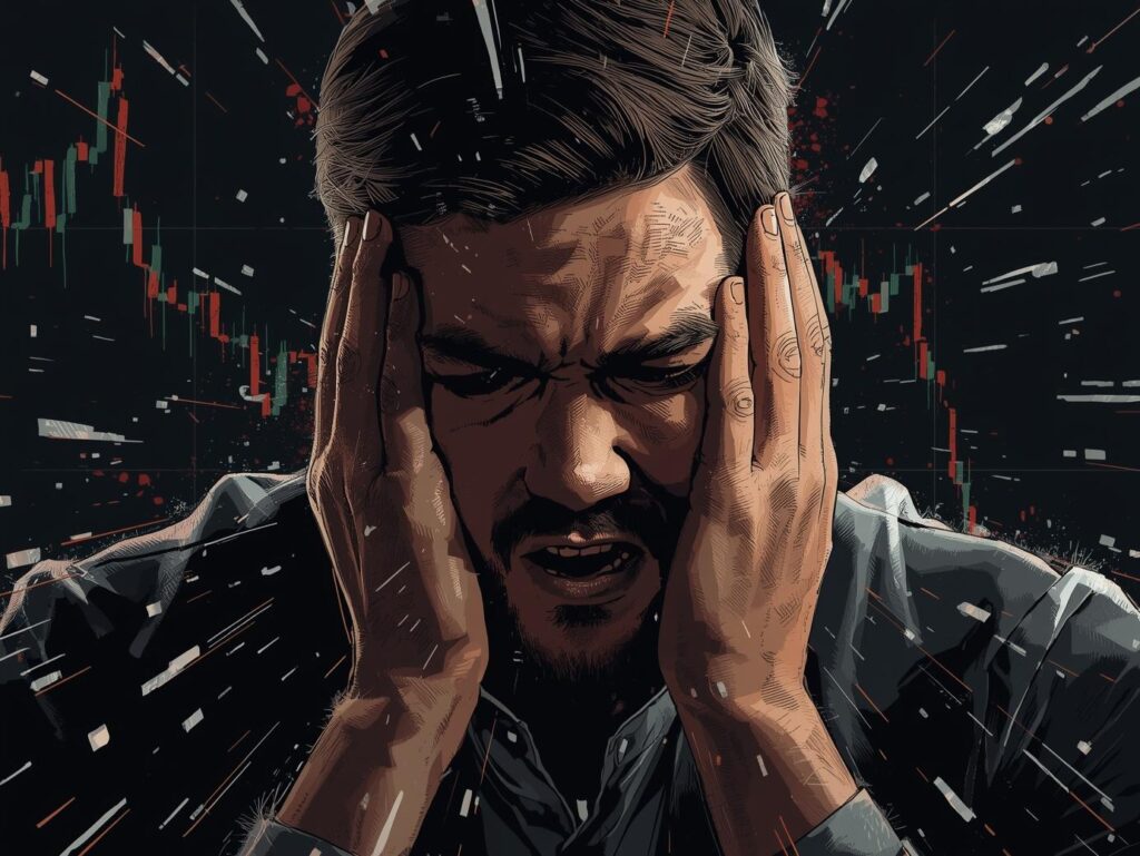 チャートに振り回されて感情的になるFX初心者